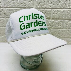 VTG‼ Christus Gardens Gatlinburg Tennessee Religious Mesh Trucker Snapback • VG‼